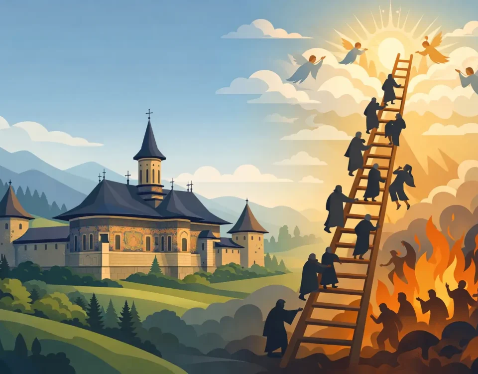 Sucevita Monastery - The Ladder of Divine Ascent